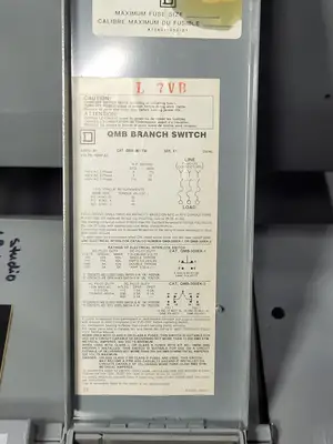 USED SQUARE D QMB-6081-2