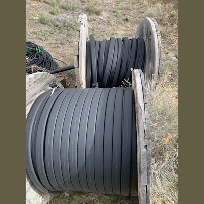 2/0 AWG Heavy Duty THW Flat Submersible Pump Cable 3-Conductor with Ground