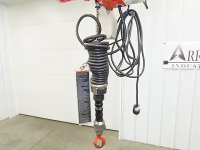 Harrington ED525DA 1/4 Ton 525lb Electric Chain Hoist 5' Lift 10-44FPM 1Ph 115V