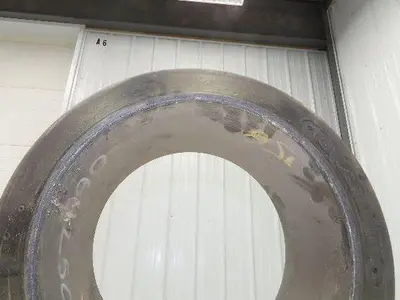 Forklift Tire 16-1/4x7x11-1/4 Smooth Press-on Black Rubber