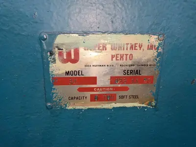 Used WHITNEY INC PEXTO 34 Single Station Punches Ohio US | HGR 24 #1463331