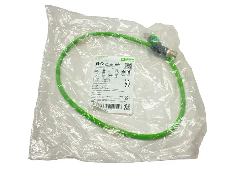 New | in-Stock Murr Elektronik Ethernet Cordset M12 4-Pin x RJ45 0.6m PLC Ethernet Equipment Michigan US | Maverick Industrial Sales #1487733