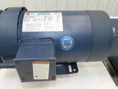 Leeson G121051.00 Brake Gear Motor 1.5Hp 230/460V 3PH Ironman 40:1 Reducer 44rpm