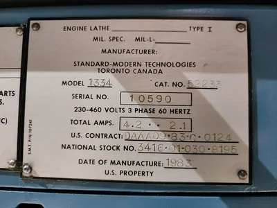 Used 1983 STANDARD 1334 Gap Lathes Minnesota US | INTER-PLANT SALES #1292225
