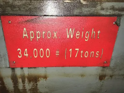 96" X 120" GIDDINGS & LEWIS T SLOT POWERED AIR LIFT ROTARY TABLE: STOCK #22066