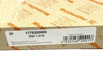 New | in-Stock WEIDMULLER CROSS-CONNECTOR 17.5A 1776200000 PKG OF 20 Connector Accessories | Maverick Industrial Sales #1104267