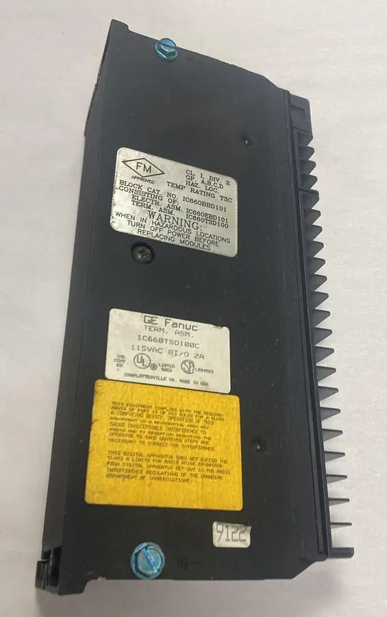 Used GE FANUC IC660TSD100C Miscellaneous Equipment (Electrical & Power) | Surplus Asset Holdings #1189323