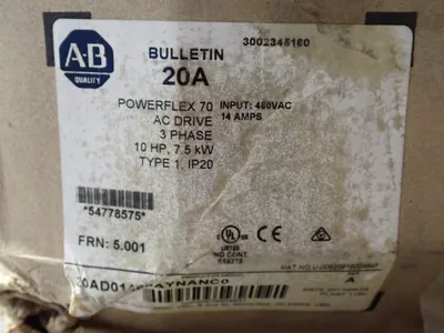 New | in-Stock 2017 ALLEN BRADLEY 20AD014A0AYNANC0 Variable Speed Drives Ohio US | HGR 24 #1133303