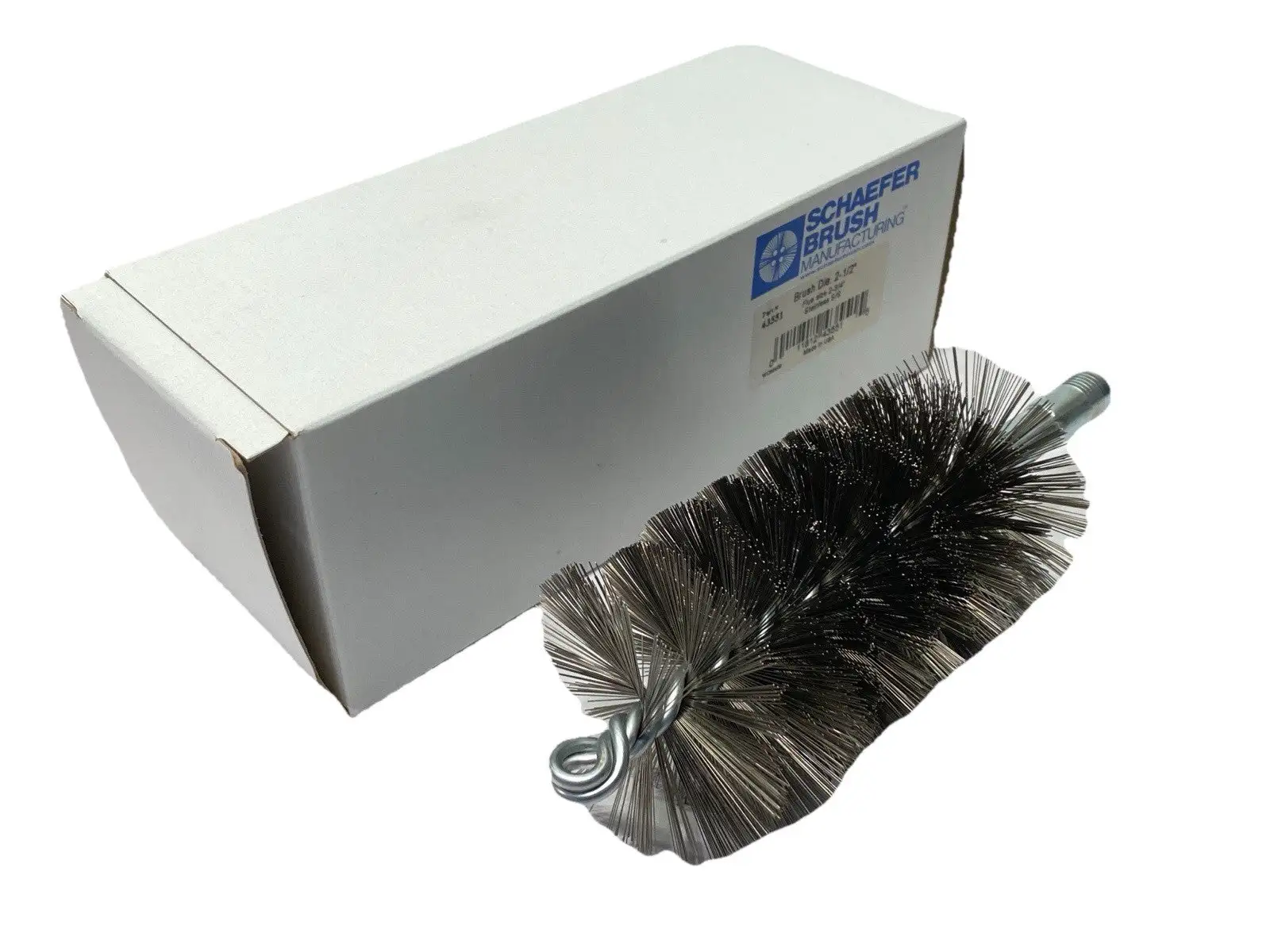 NEW SCHAEFER STAINLESS STEEL WIRE BRUSH 2-1/2" FOR 2-3/4" FLUE