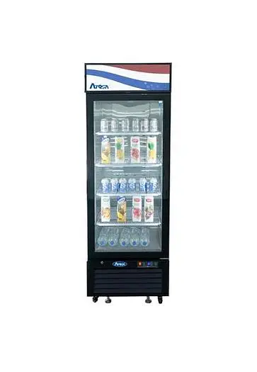 Single glass door display refrigerator