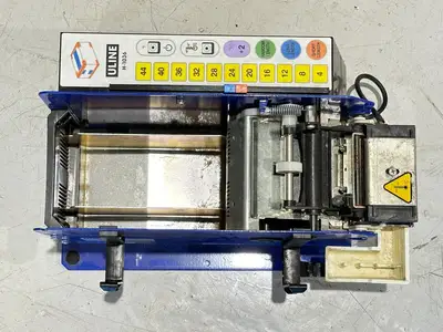 H-1036 | Uline  Electronic Touch Tape Dispenser w/ Heat MISSING TANK ROLLER COVER - Used