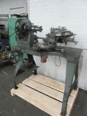 3382-385 Antique RA LIENHARD SUISSE Chaux-De-Fonds Horizontal & Vertical Rotary Engine TURNING / BROCADING MACHINE