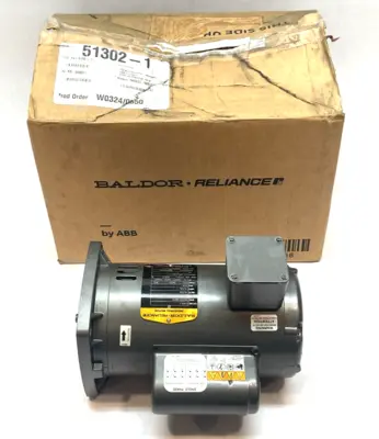 Used Baldor Electric Motor 0.5HP 115/230V 1-Phase 3450rpm A.C. Motors Michigan US | Maverick Industrial Sales #1391945