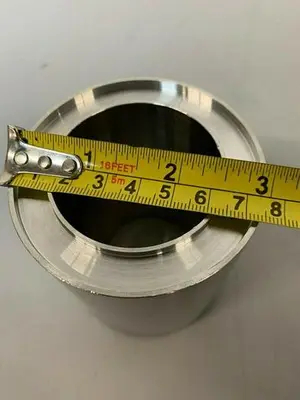 USED CUNO STAINLESS STEEL FILTER 3" D X 3.5" H SPACER W/ GASKETS