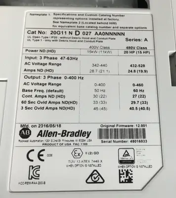 Used Allen-Bradley PowerFlex 755 Switchgears | Palmetto Automation #1149413