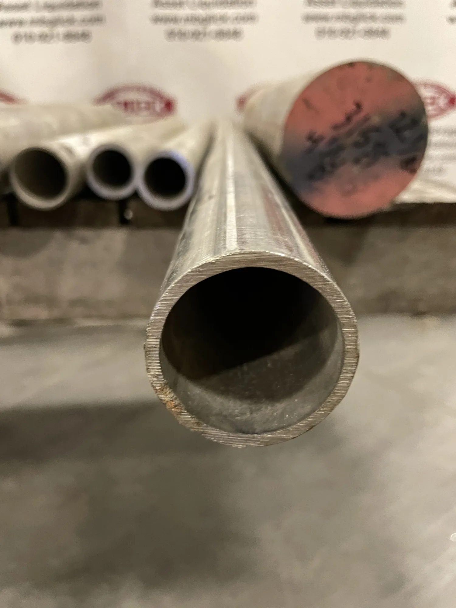 2” OD x 0.140” Wall x 1.610” ID 316 Stainless Steel Round Tube Stock 53.5”