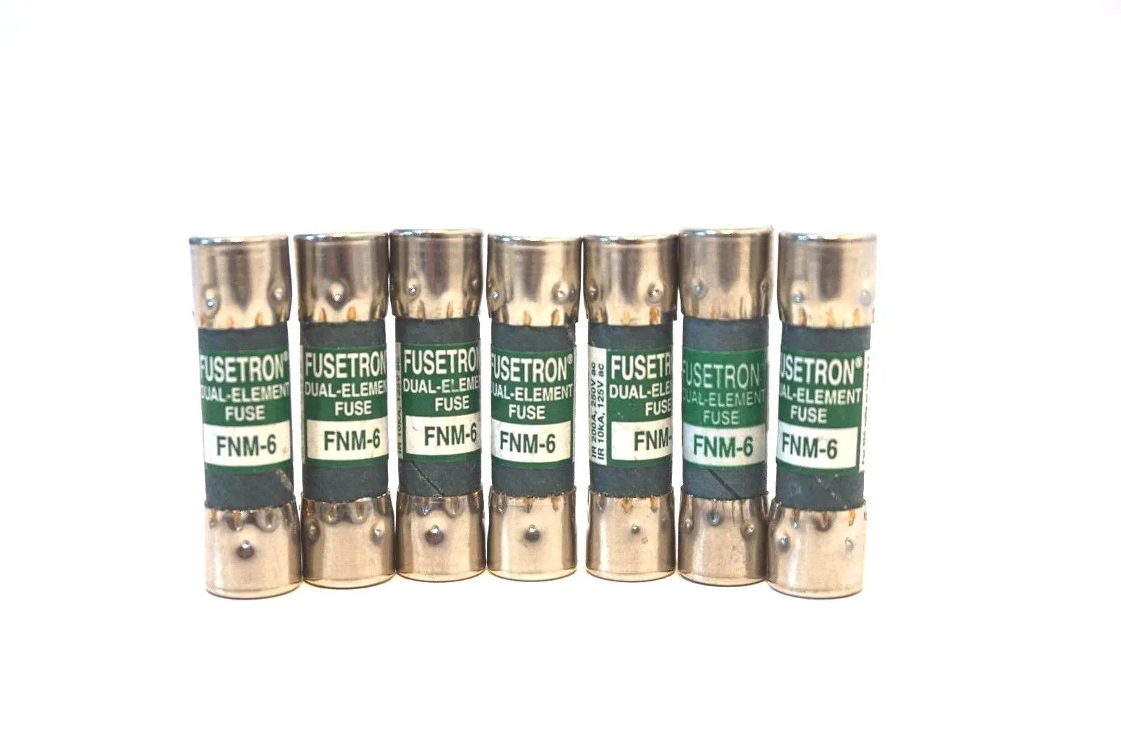 7 NEW FUSETRON FNM-6 FUSES FNM6