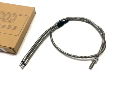 USED BANNER ENGINEERING HEAVY DUTY FIBER OPTIC HIGH-TEMP SENSOR