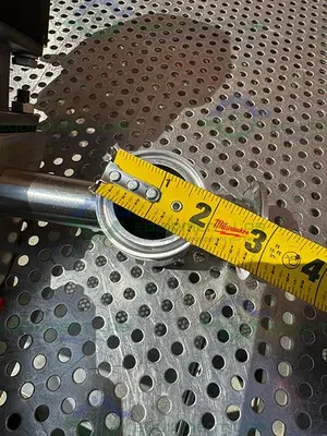 USED 2 ITT PURE FLO ADVANTAGE STAINLESS STEEL DIAPHRAGM VALVE W/ 1" SANITARY FITTINGS