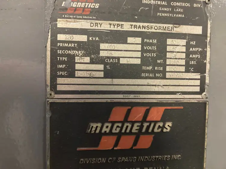 Used MAGNETICS INDUSTRIAL CONTROL _UNKNOWN_ Transformers Idaho US | Grammer Vacuum Technologies #1027104