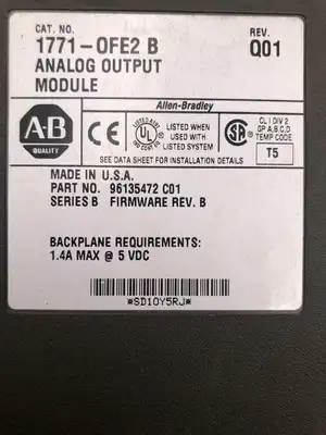 Allen Bradley 1771-OFE2/B PLC 5 Analog Output Module