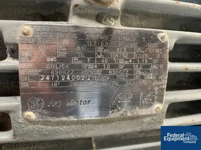 USED Fitzpatrick JT Homoloid Fitzmill, S/S, 5 HP