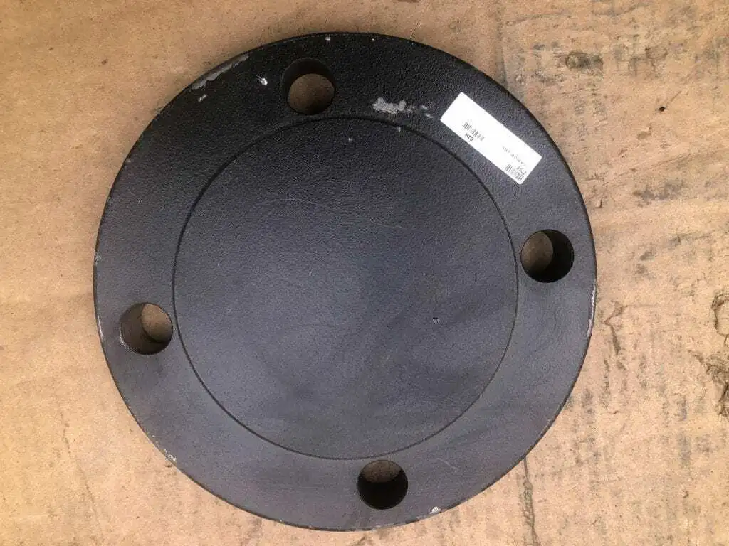 DZH Steel 5″ Flanged Pipe Cover / Lid ; 4 lug