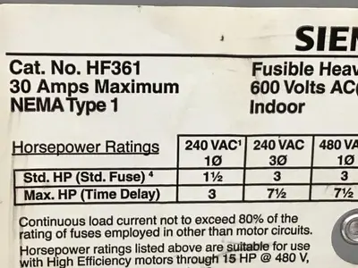 USED SIEMENS HF361