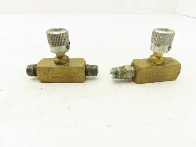 Parker PN400B Flow Control Needle Valve 1/4" NPT 2000PSI Lot of 2