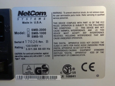 USED NETCOM SYSTEMS SMB-10