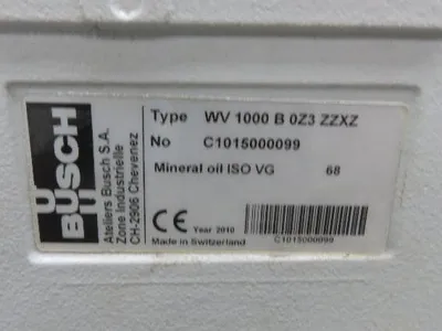 Busch BNV1000A0400 Combi Cobra Screw Vacuum Pump 0.001hPa 8.6kw 3Ph Booster 4kw