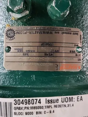 Master Power Transmission MCT00007110023RA / M85050 56-T-M-3-A-1-31.4-A1 / Ratio 31.4 **REFURBISHED**