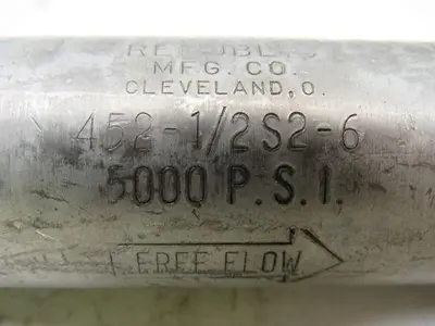 REPUBLIC 452-1/2S2-6 5000PSI Check Valve 1/2" M&F Ends Lot/2