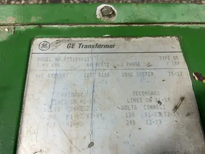 Used GENERAL ELECTRIC 9T51B0013 Transformers Ohio US | HGR 24 #1541515