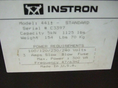INSTRON Does Not Apply Other Metalworking Inspection & Measurement | Amiron Machinery (4)