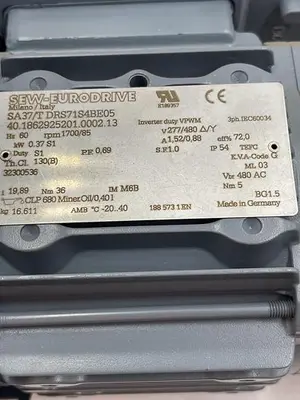 Used SEW EURODRIVE SEW EURODRIVE SA37/T DRS71S4BE05 Misc Electrical & Power Parts | ND Industrial Surplus #1215248