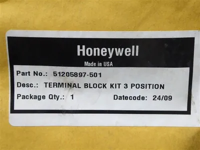Honeywell 51205897-501 3 Position Terminal Block Kit New