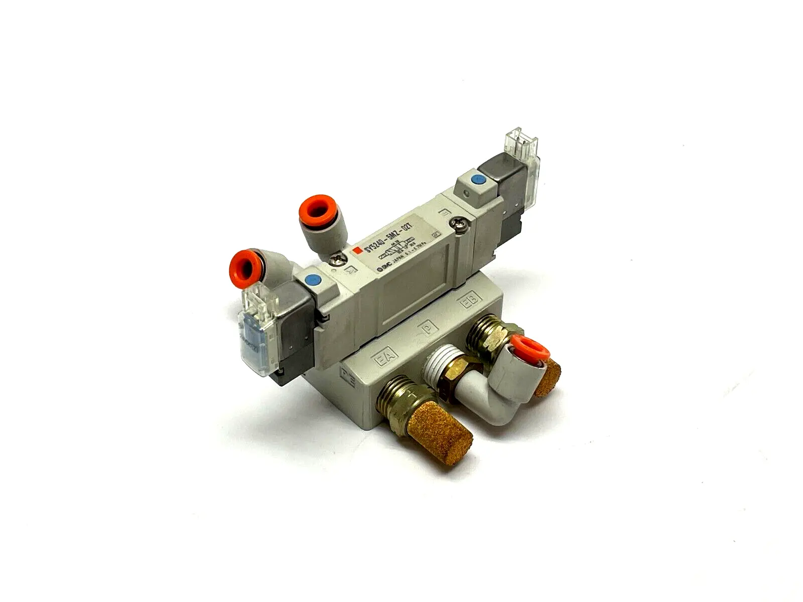 SY5240-5MZ-02T | SMC  Solenoid Valve w/ Sub Plate - Used