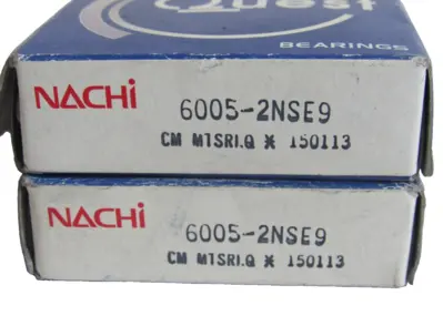 NEW LOT OF 2 NACHI 6005-2NSE9 BEARING 600F2NSE9