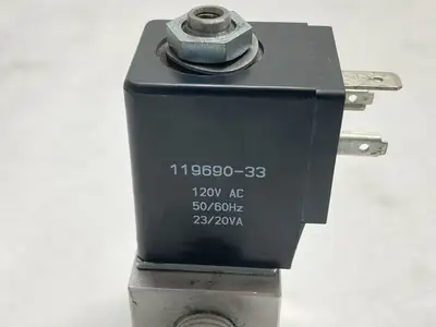 Used Ingersoll Rand Solenoid Valve 3 Way 2-Position 120VAC Solenoid Valves Michigan US | Maverick Industrial Sales #1392328