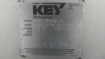 USED 2018 KEY TECHNOLOGY, INC. SH01-059819