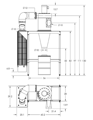 Oneida 7.5hp Direct Drive Dust Collector