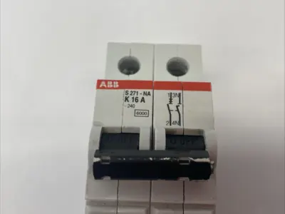 Used ABB Miniature Circuit Breaker 2-Pole DIN Rail Mount Circuit Breakers Michigan US | Maverick Industrial Sales #1389428