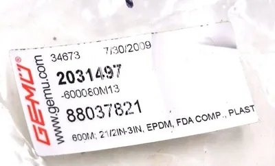 3 NEW GEMCO 2 1/2"-3" EPDM FDA COMP PLASTIC DIAPHRAGMS
