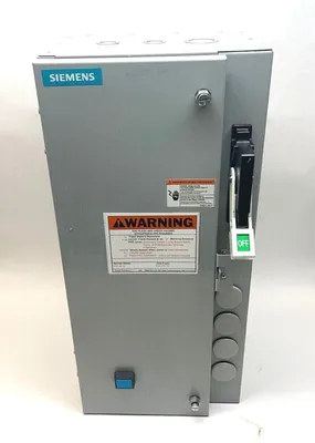 USED SIEMENS THREE PHASE COMBINATION MAGNETIC STARTER