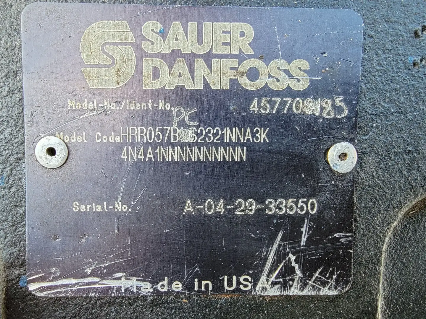 Used SAUER DANFOSS 4577085 Parts (Hydraulics and Pneumatics) British Columbia CA | Lenmark #266358