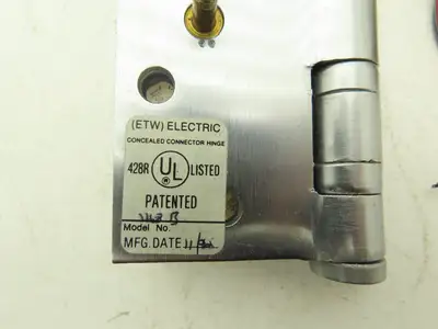 Hager US26D Concealed Electric Hinge Max 48VDC/AC 1.A 4.5" x 4.5" Steel