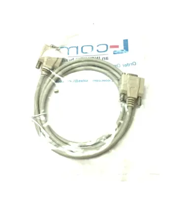 NEW L-COM DELUXE MOLDED D-SUB CABLE, DB9 MALE / FEMALE, 5.0 FT