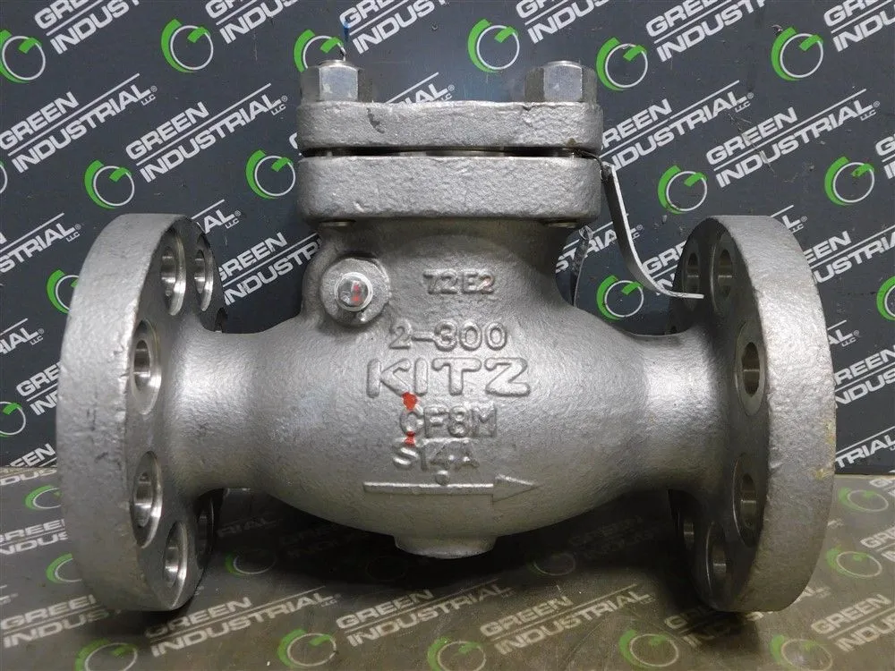 2" KITZ 300UOAM Stainless Steel Swing Check Valve Body Class 300 CF8M Used