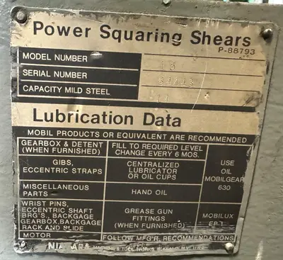 Used NIAGARA 15 Rotary Shears including Ring & Circle Ohio US | CW WOOD MACHINERY #1310907